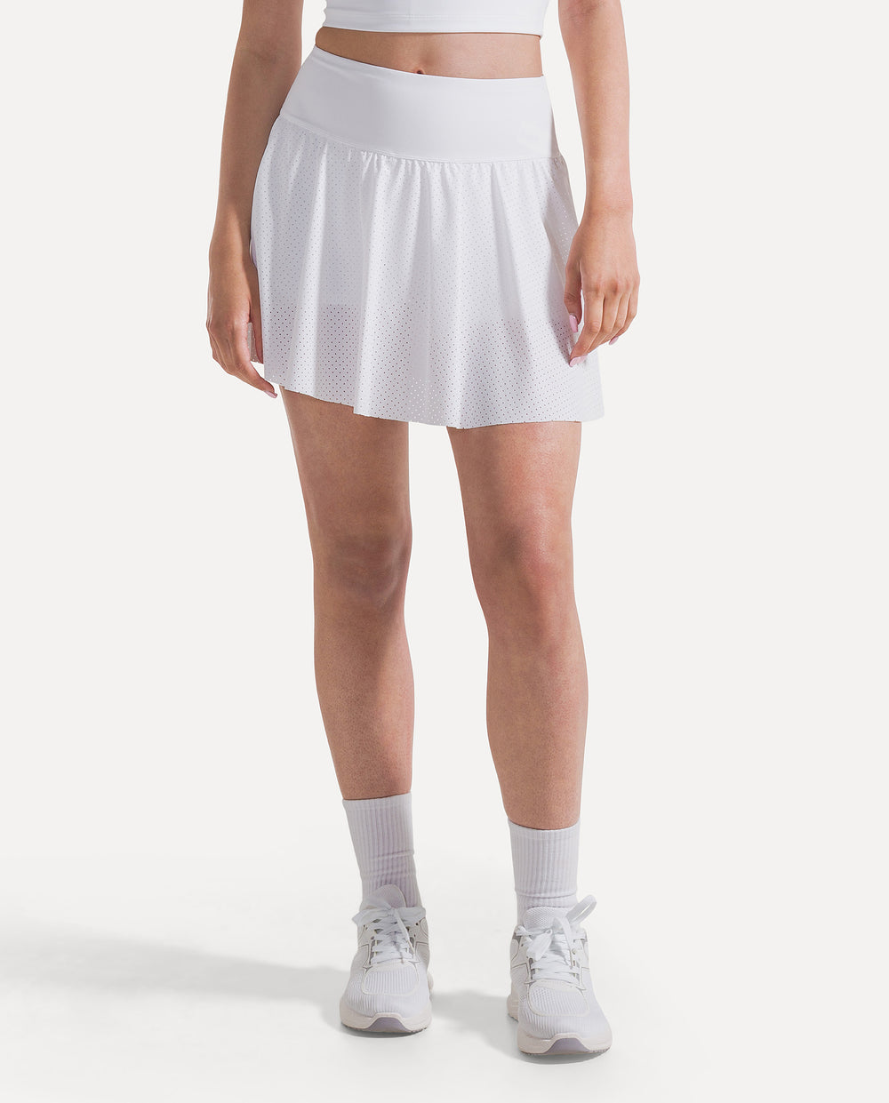 Aeris Court Skirt - White
