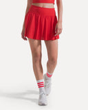 Aeris Court Skirt - Cherry Red