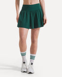 Aeris Court Skirt - Pine Green