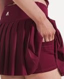 Grand Pleat Skirt - Bordeaux