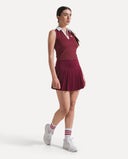 Grand Pleat Skirt - Bordeaux