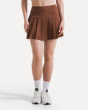 Grand Pleat Skirt - Espresso