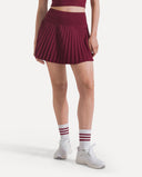 Heritage Pleated Skirt - Bordeaux