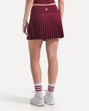 Heritage Pleated Skirt - Bordeaux