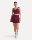 Heritage Pleated Skirt - Bordeaux