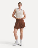Heritage Pleated Skirt - Espresso
