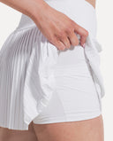 Fine Pleat Skirt - White