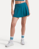 Halo Court Skirt - Petrol Blue