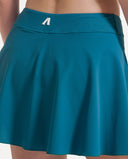 Halo Court Skirt - Petrol Blue
