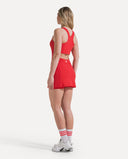 Aeris Court Dress - Cherry Red