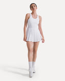 Court Pleated Dress - White