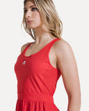 Airflow Dress - Cherry Red