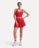 Sculpt Court Top - Cherry Red