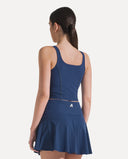 Sculpt Court Top - Midnight Navy