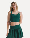 Sculpt Court Top - Pine Green