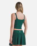 Sculpt Court Top - Pine Green