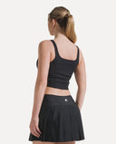 Sculpt Court Top - Black
