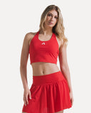 Crossback Court Top - Cherry Red