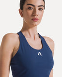 Crossback Court Top - Midnight Navy