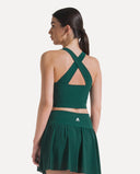 Crossback Court Top - Pine Green
