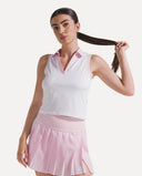 Court Mesh Performance Polo - Pink