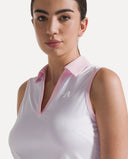 Court Mesh Performance Polo - Pink
