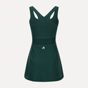 Aeris Court Dress - Pine Green