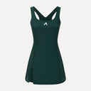 Aeris Court Dress - Pine Green
