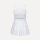 Court Pleated Dress - White