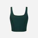 Sculpt Court Top - Pine Green