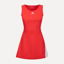 Side Pleat Court Dress - Cherry Red