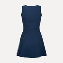 Side Pleat Court Dress - Midnight Navy