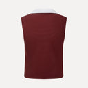 Waffle Performance Cropped Polo - Bordeaux