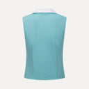 Waffle Performance Cropped Polo - Glacier Blue