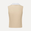 Waffle Performance Cropped Polo - Peanut